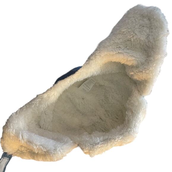 Blue White Boys Fleece Trapper Hat Size Medium 1-2T - Picture 4 of 4